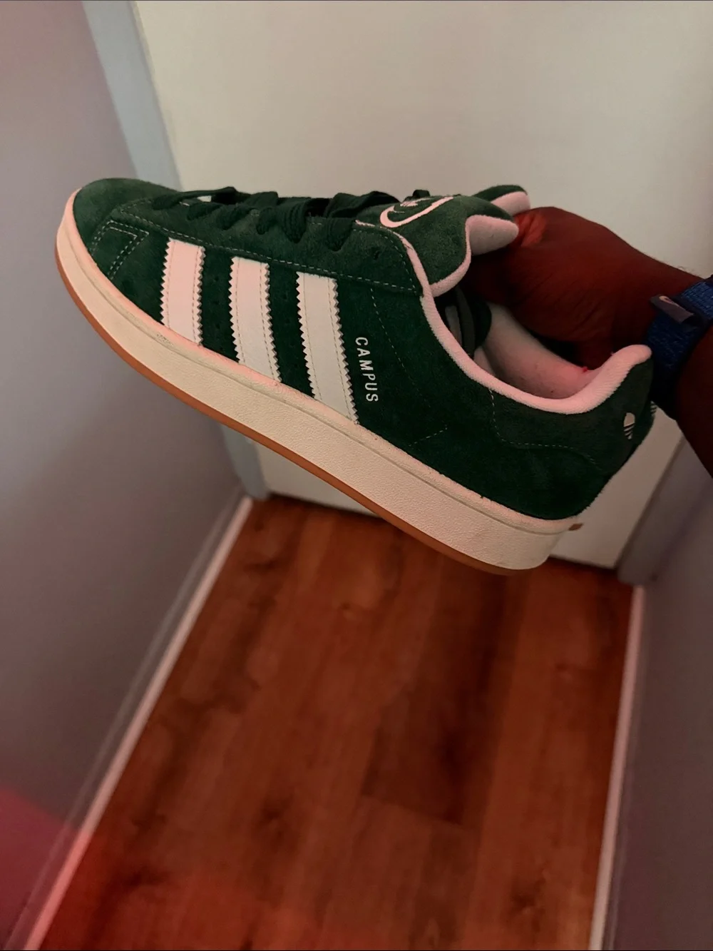 🔥 adidas Campus Green Suede Sneakers – Like New